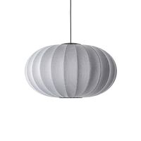 Knit-Wit Oval Pendant Ø76 Silver LED