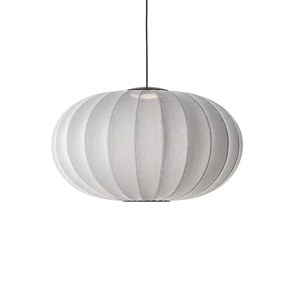 Knit-Wit Oval Pendant Ø76 Silver LED