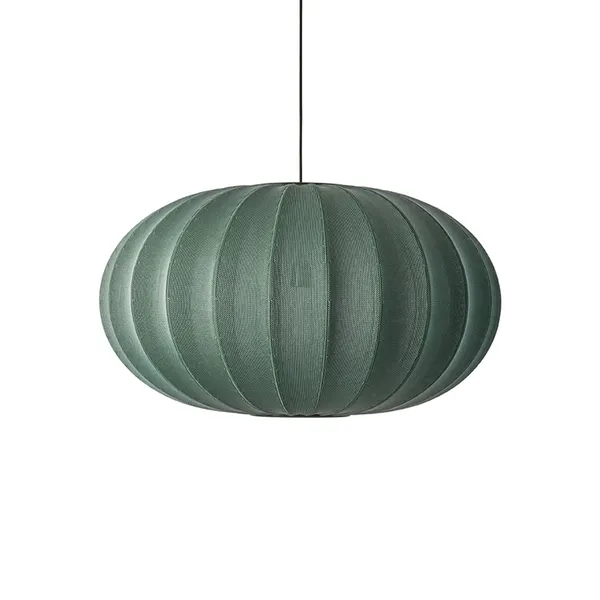 Knit-Wit Oval Pendant Ø76 Pendant Tweed Green