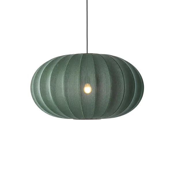 Knit-Wit Oval Pendant Ø76 Pendant Tweed Green