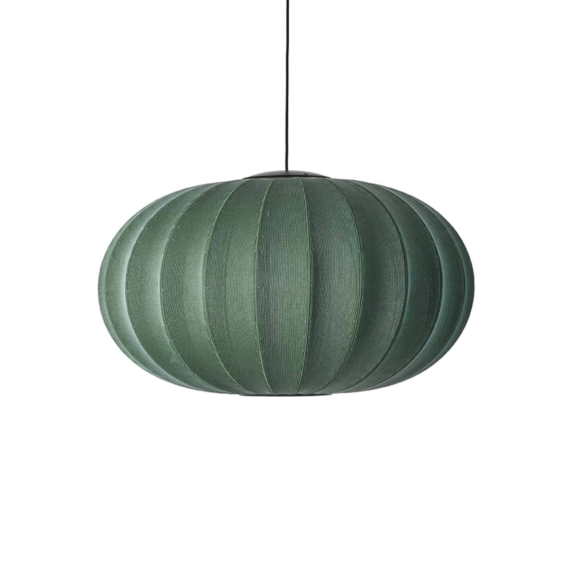 Knit-Wit Oval Taklampa &Oslash;76 Tweed Gr&ouml;n LED