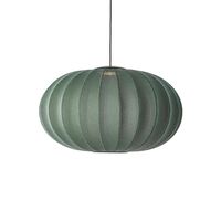 Knit-Wit Oval Pendel Ø76 Tweed Green LED