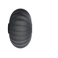 Knit-Wit Oval Væglampe Ø76 cm Sort