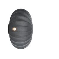 Knit-Wit Oval Væglampe Ø76 cm Sort