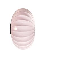 , Ovale Wandlampe Knit-Wit, Ø 76 cm , Hellrosa