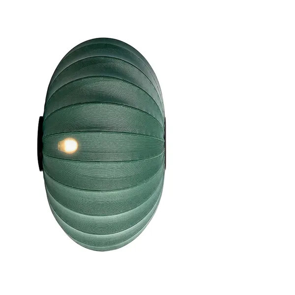 Knit-Wit Oval Wall Lamp Ø76 cm Tweed Green