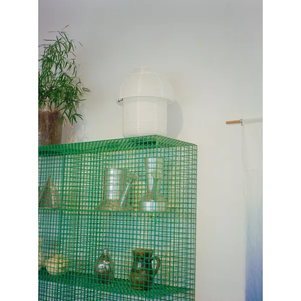Papier Double Tischlampe Ø30 Weiß
