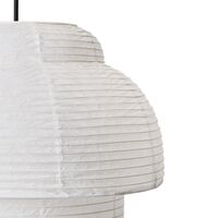 Papier Double Tischlampe Ø30 Weiß