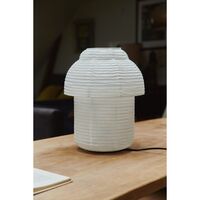 Papier Double Tischlampe Ø30 Weiß