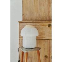 Papier Double Tischlampe Ø30 Weiß