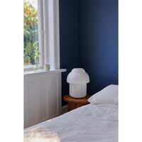 Papier Double Tischlampe Ø30 Weiß