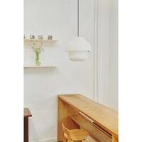 Papier Pendelleuchte Ø40 cm Weiß