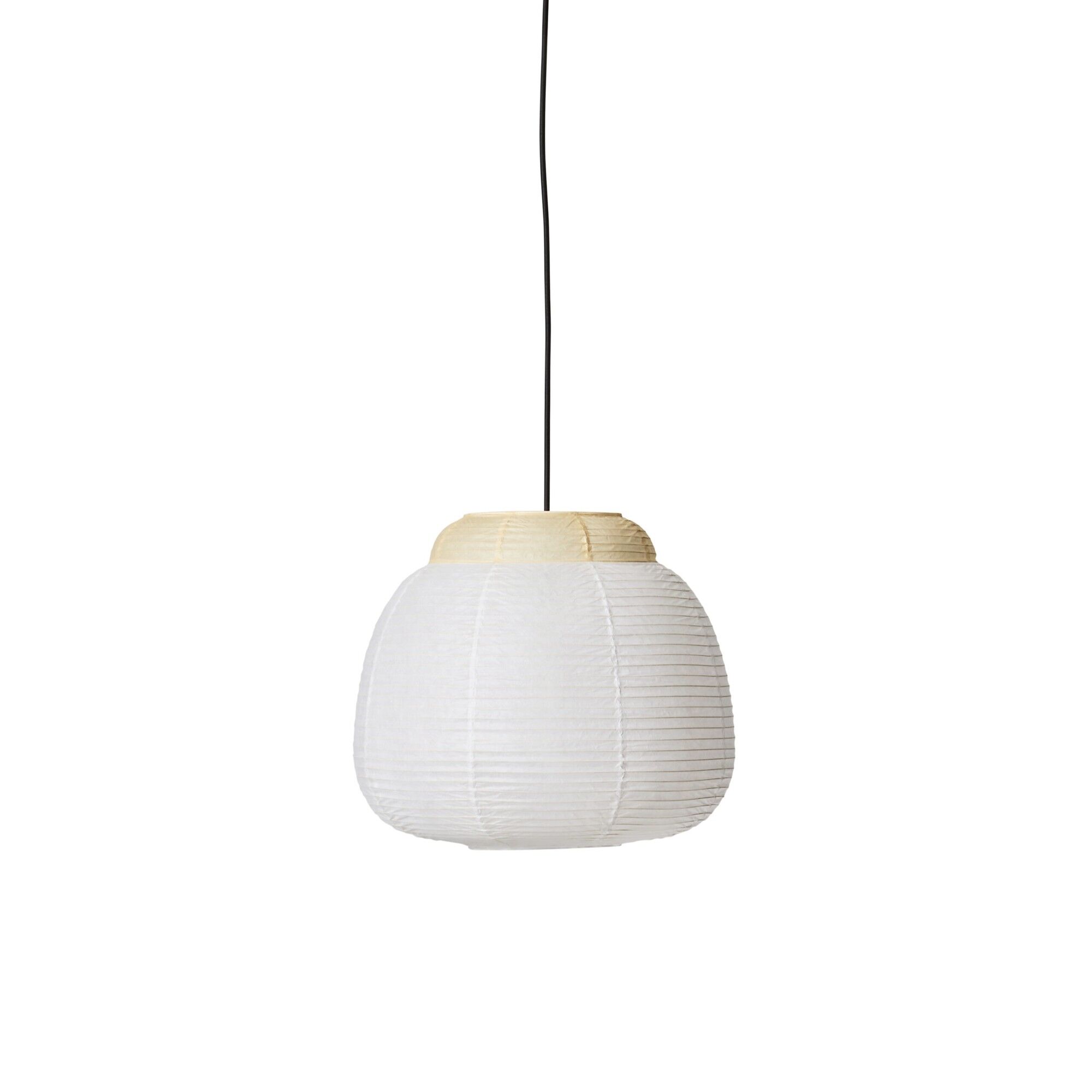 Papier Enkel Taklampa &Oslash;40 cm Mjuk Gul