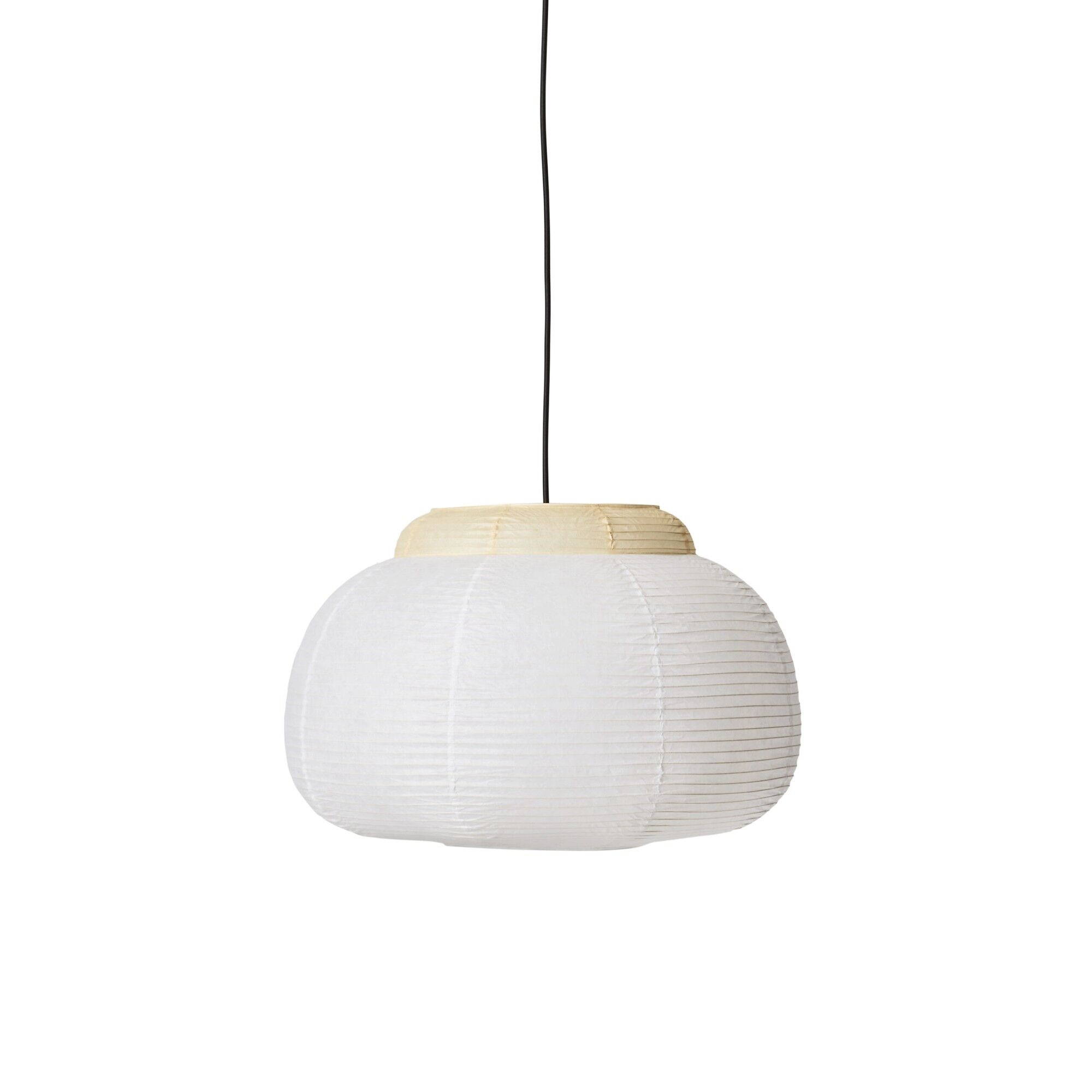 Papier Suspension Simple Ø52 cm Jaune Doux