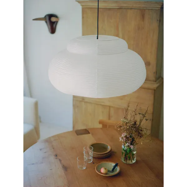Papier Single Pendel Ø80 cm Soft Yellow