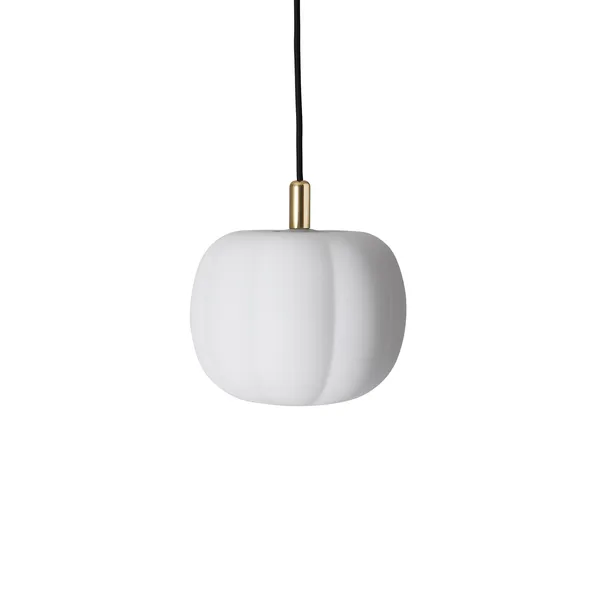 Pepo Pendant Small Ø20 Opal White/ Brass