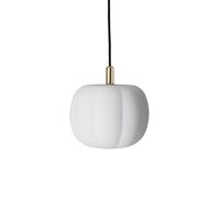 Pepo Pendant Small Ø20 Opal White/ Brass