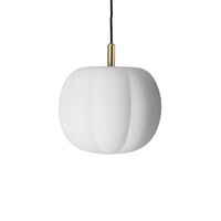 Pepo Pendant Medium Ø30 Opal White/ Brass