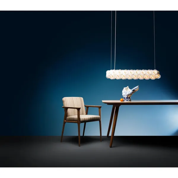 Prop Light Double Horizontal Pendel Hvid