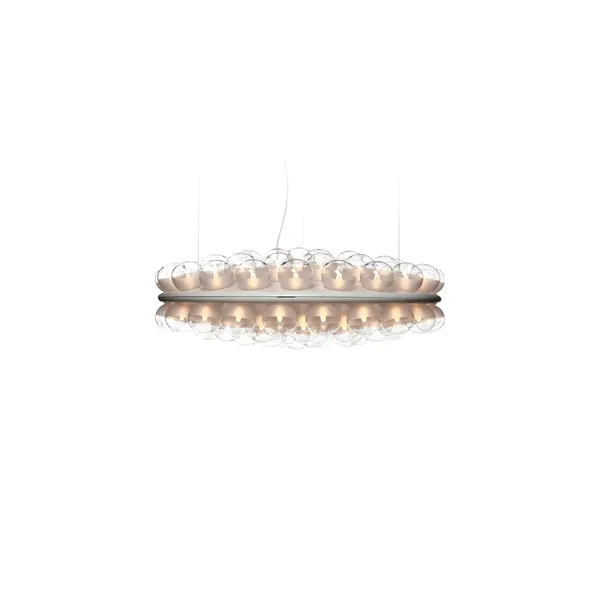 Prop Light Round Double Pendant White