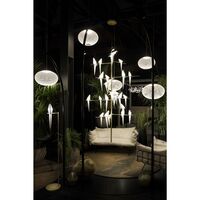 Perch Light Tree Hanglamp Messing/ Wit
