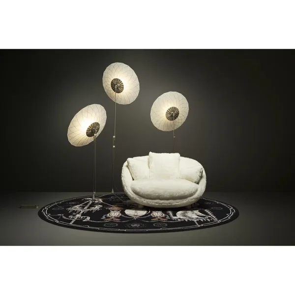 Filigrane Stehlampe/Edelstahl