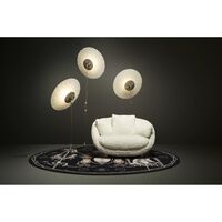 Filigrane Stehlampe/Edelstahl