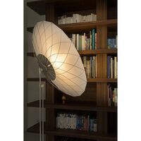 Filigrane Stehlampe/Edelstahl