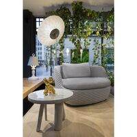 Filigrane Stehlampe/Edelstahl