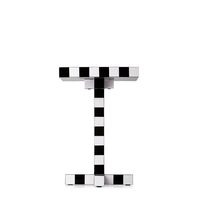 Table d'Appoint Chess Noir/Blanc