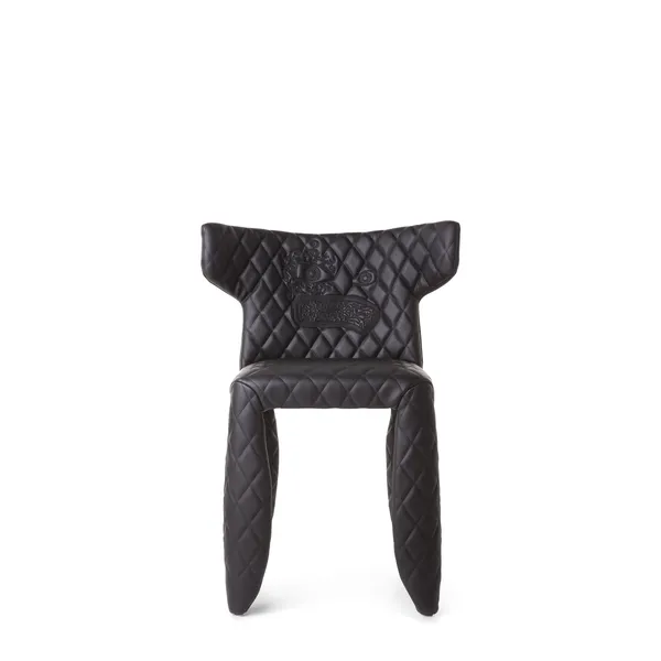 Monster Original Black Dining Chair with Armrests and Embroidery