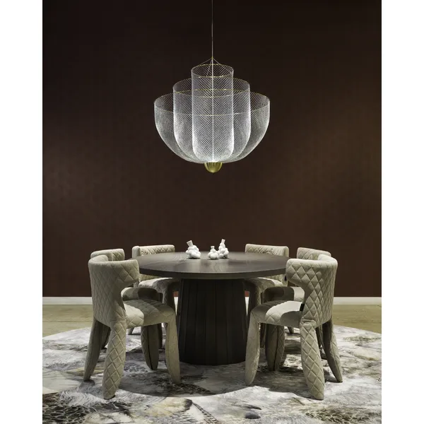 Monster Original Black Dining Chair with Armrests and Embroidery