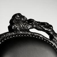 Sedia da Pranzo Smoke con Braccioli Nero