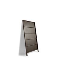 Oblique Wall Shelf Small Gray Stained Oak