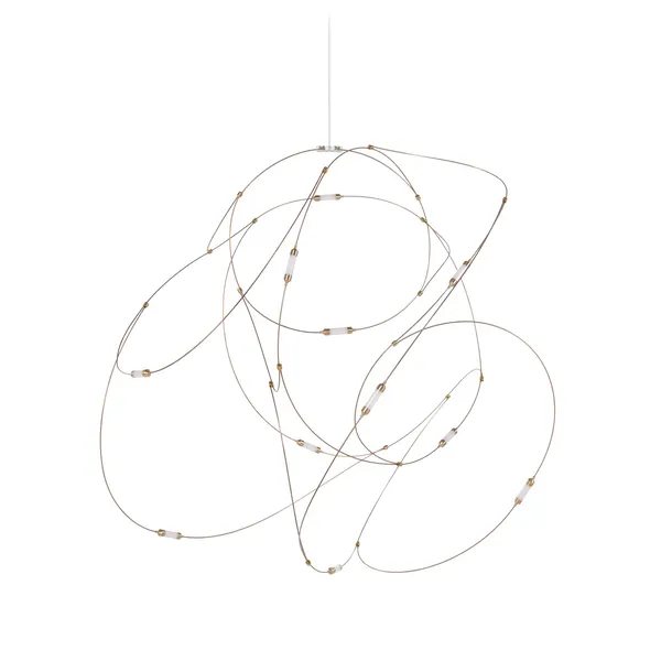 Flock of Light 11 Pendant Bronze
