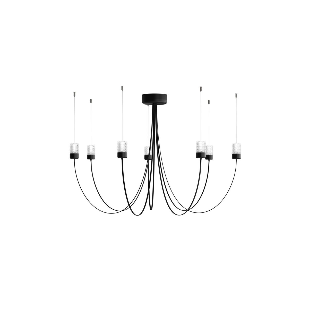 Gravity 7 Pendant Black