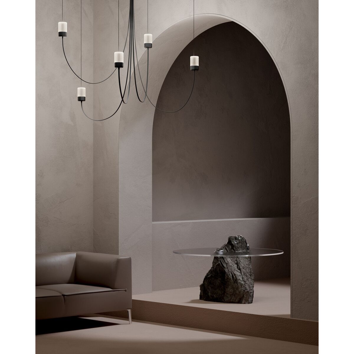Gravity 7 Pendant Black