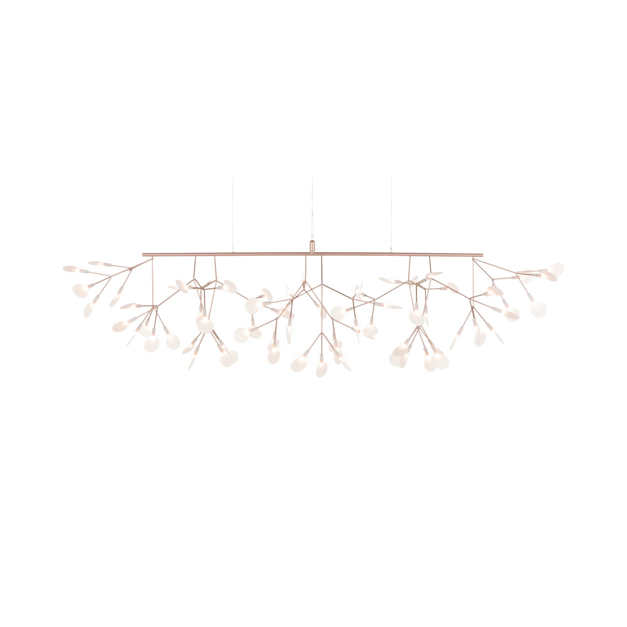 Heracleum III Linj&auml;r Taklampa Koppar