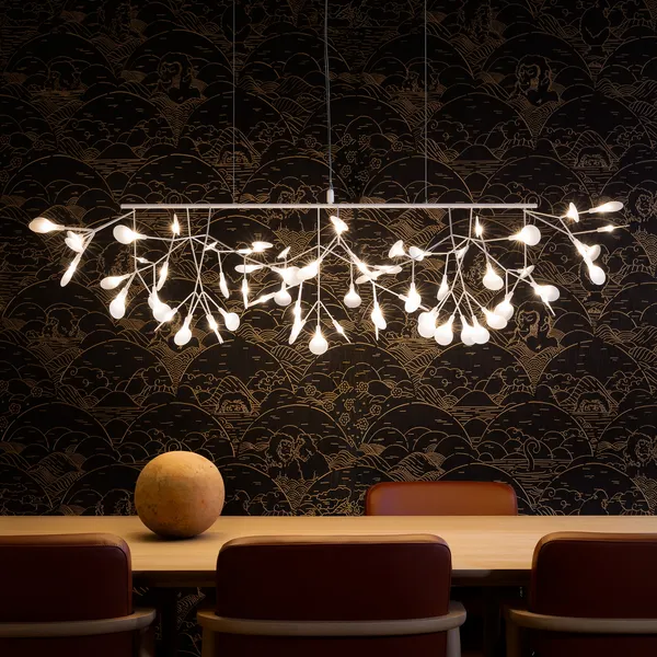 Heracleum III Linear Pendel Nikkel