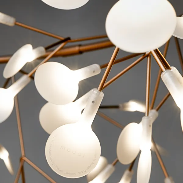 Heracleum III Linear Pendel Hvid