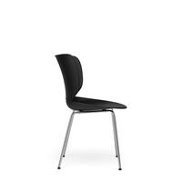 Moooi Hana Dining Chair Black/Chrome Stackable