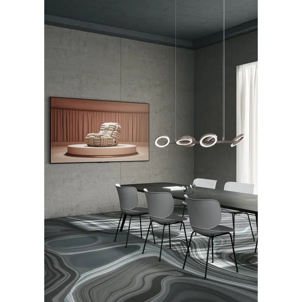 Moooi Hana Eetkamerstoel Beton/Chroom