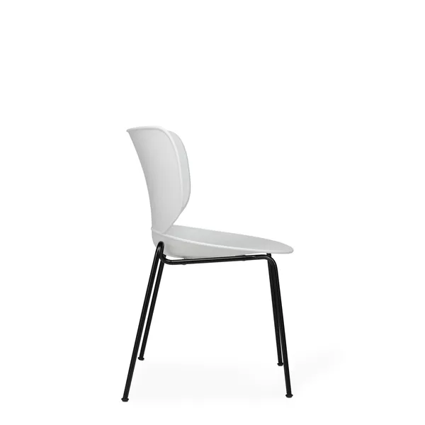 Moooi Hana Dining Chair Concrete/Black Stackable