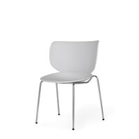 Moooi Hana Dining Chair Concrete/Chrome Stackable