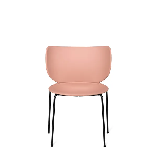 Moooi Hana Dining Chair Dusty Pink/Black Stackable