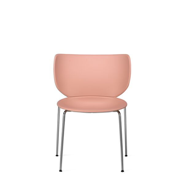Moooi Hana Esszimmerstuhl Dusty Pink/Chrom Stapelbar