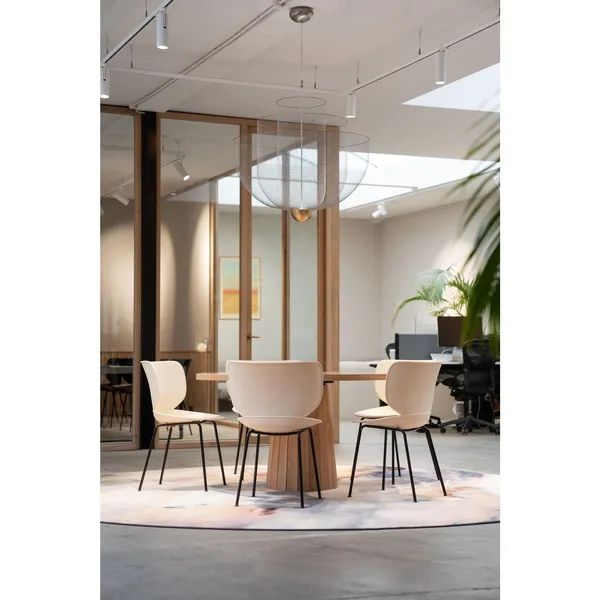 Moooi Hana Dining Chair Oyster White/Black