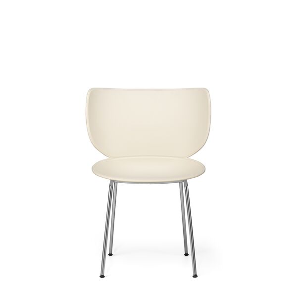 Moooi Hana Esszimmerstuhl Oyster White/Chrom