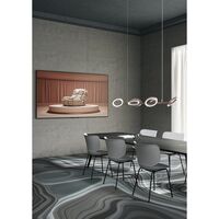 Moooi Hana Matstol Oyster White/Krom