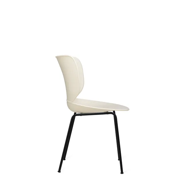 Moooi Hana Dining Chair Oyster White/Black Stackable